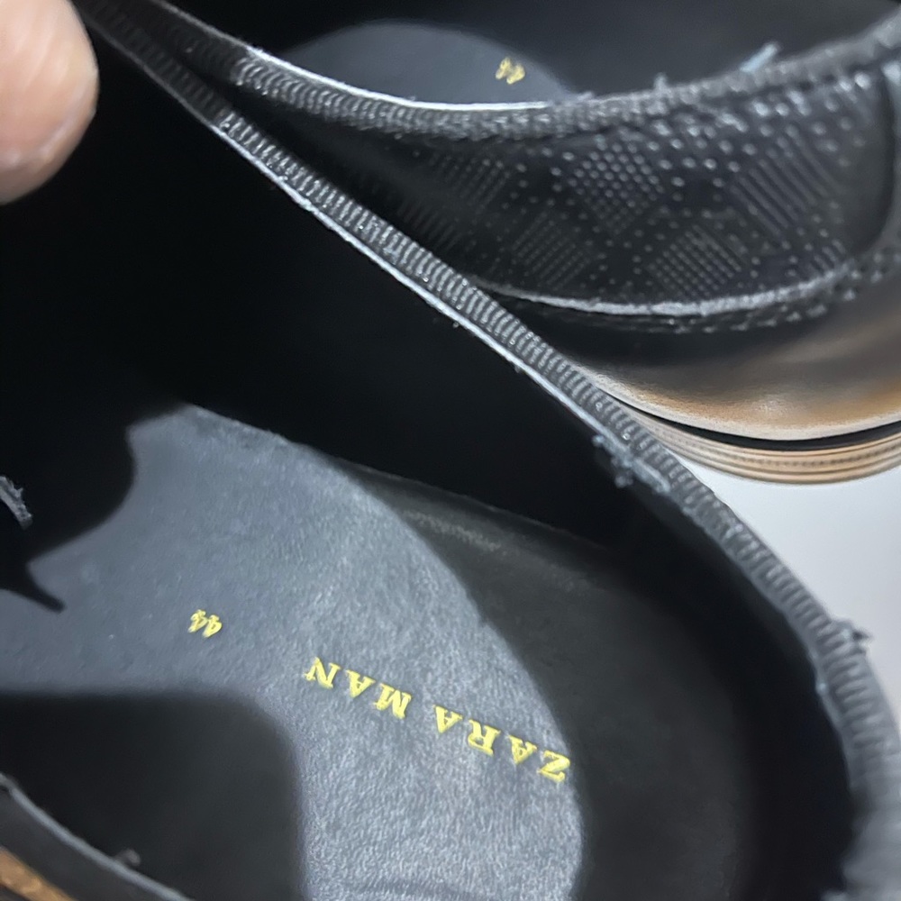 Stylish Black Zara Dress Shoes Sz 11 (44) - Picture 5 of 13